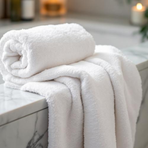 Toptan Beyaz Otel El Havlusu 50x90 cm - %100 Pamuk